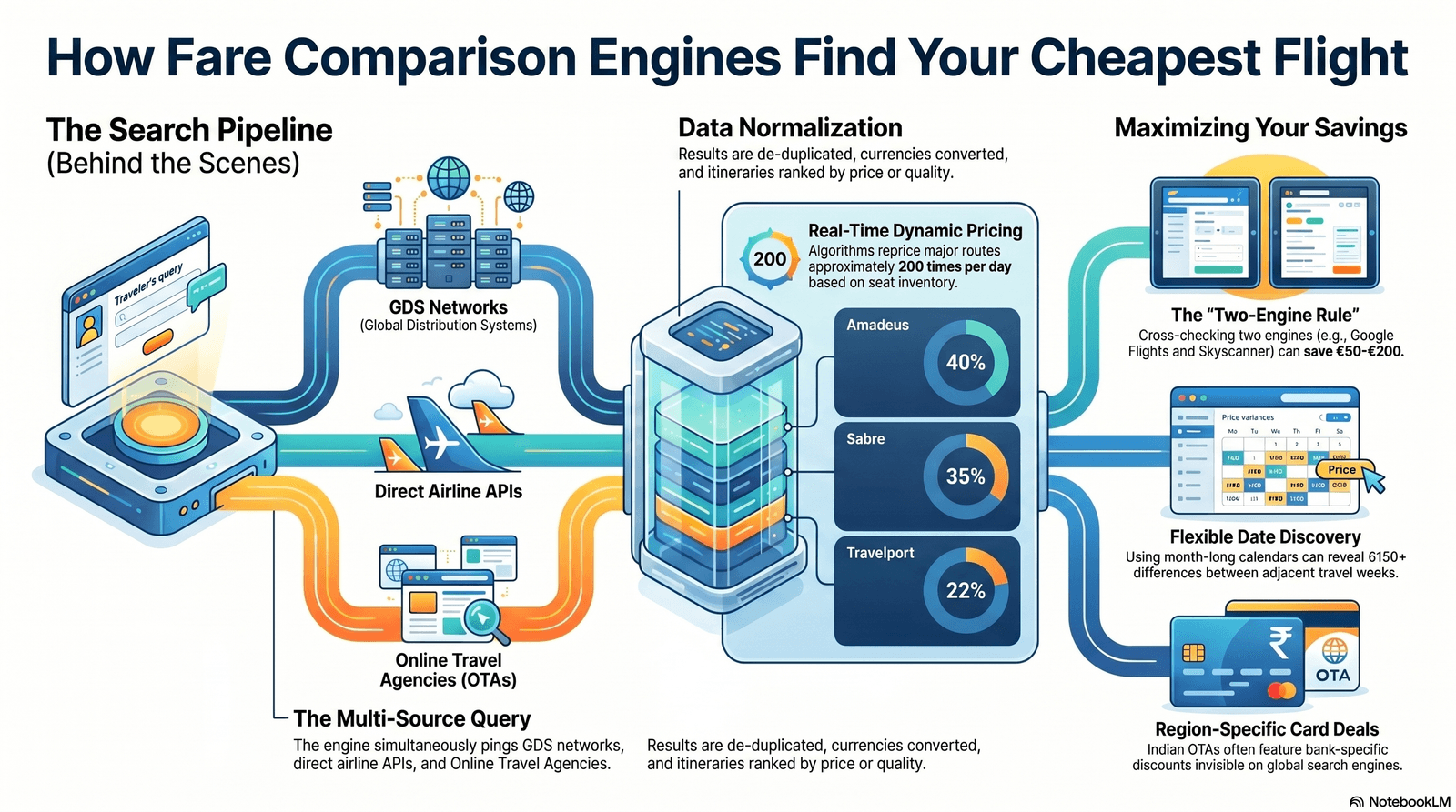 What is a fare comparison engine — MyFlightOffers guide 2026