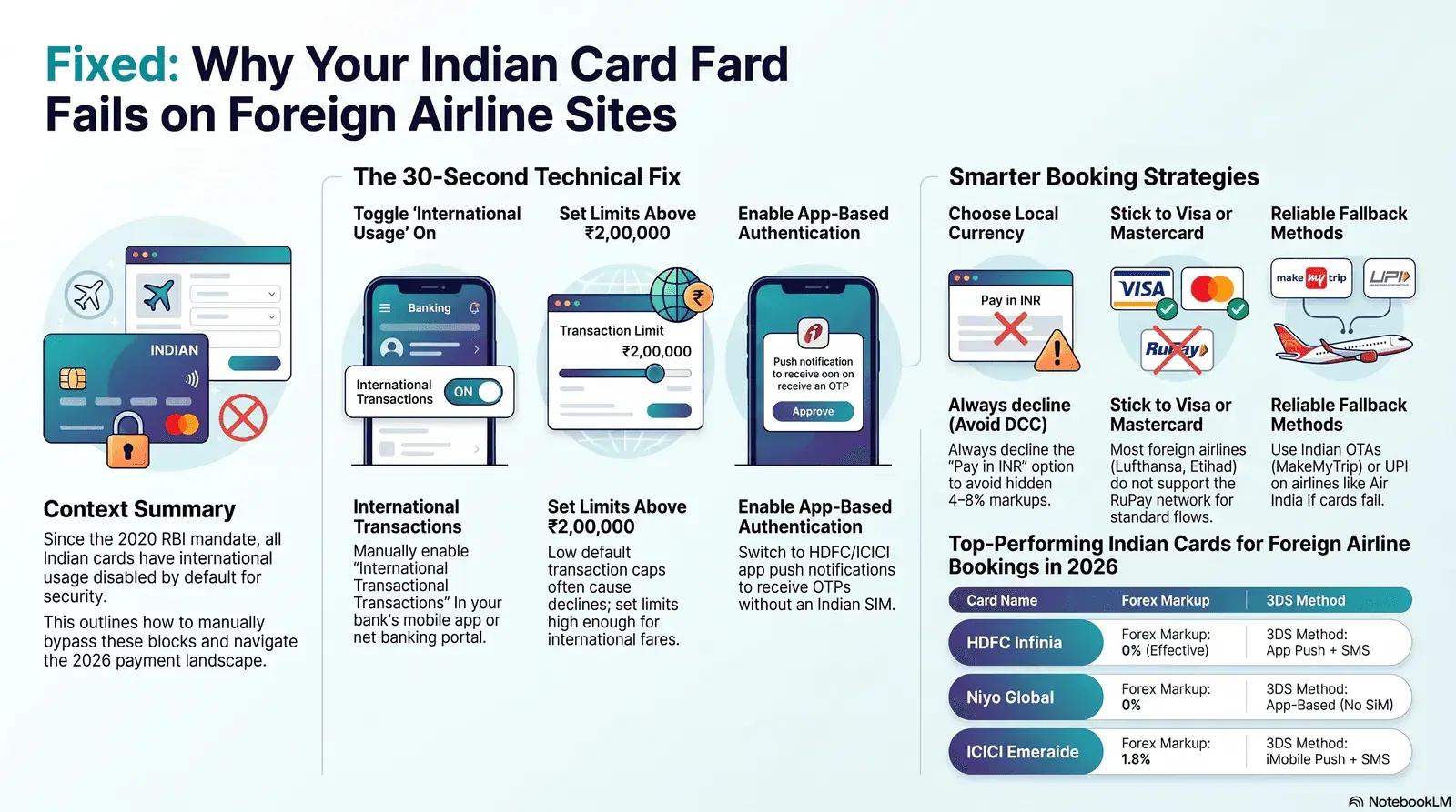 Indian Card Declined on Foreign Airline Website? Here's How to Fix It (2026 Guide)