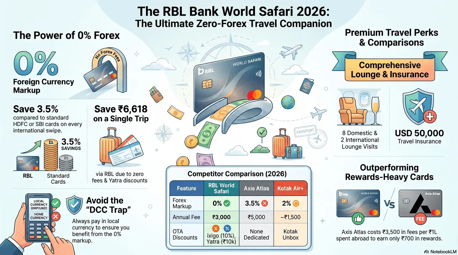 RBL Bank World Safari and Travel Credit Cards for Flights 2026 — Complete Guide