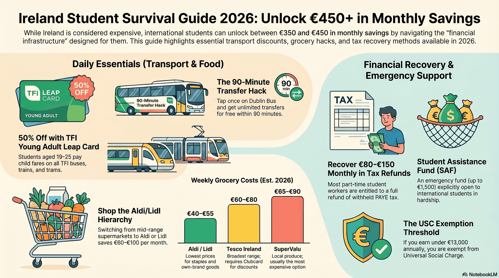 Ireland student survival guide 2026 hidden subsidies for international students: Travel Tips, Food, Groceries, Discounts & Offers