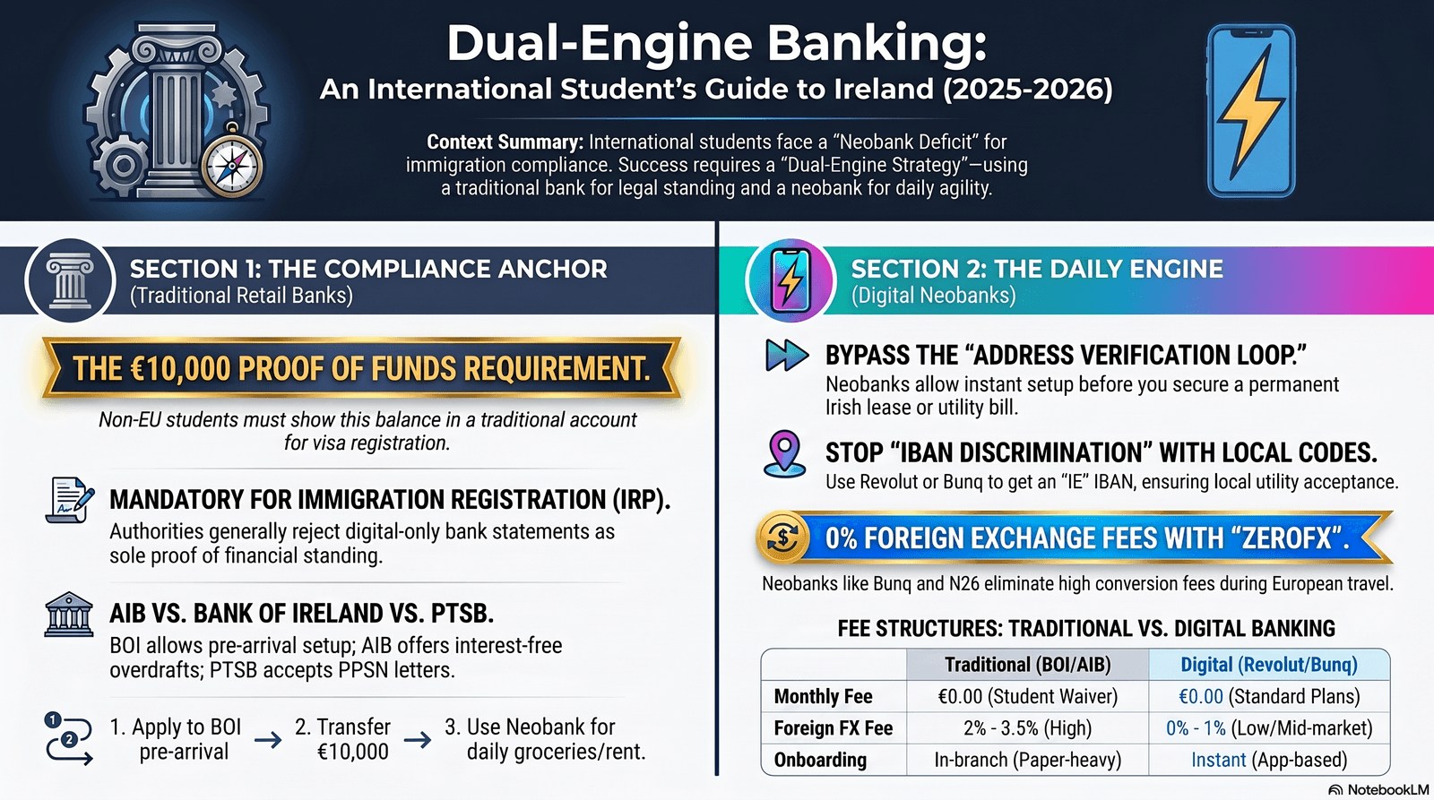 Ireland Student Banking guide 2026: comparision of Irish banks and money transfer services