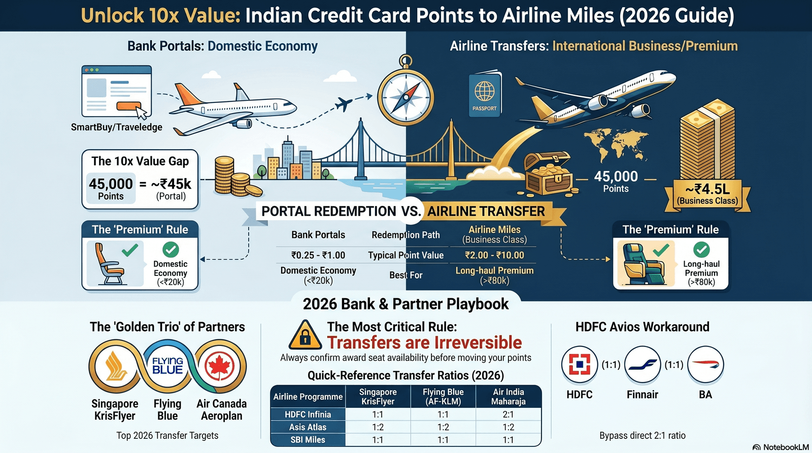 How to transfer Indian credit card points to airline miles 2026 guide