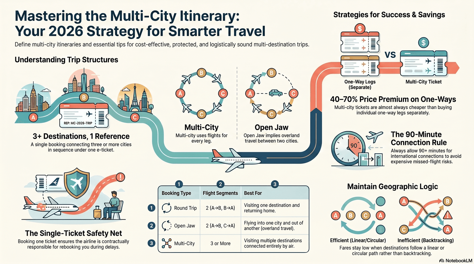 What is a multi-city itinerary — complete guide 2026