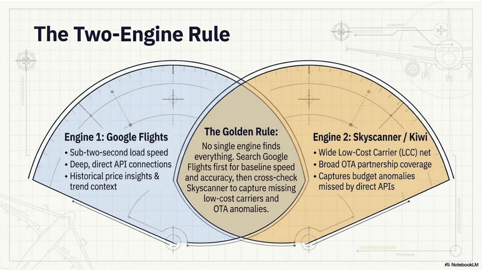 The two engine rule: using Google Flights and Skyscanner together to find the cheapest fare