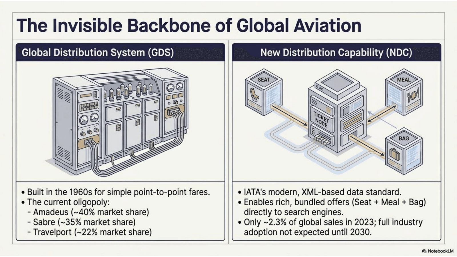 Backbone of Global Aviation: GDS systems and NDC distribution