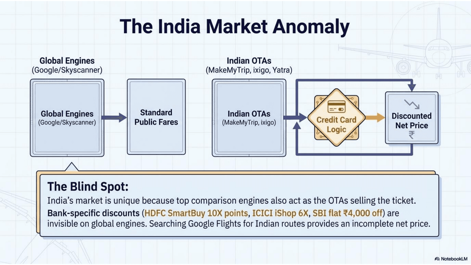 Indian Flight Market Dynamics: OTA-comparison hybrids with card-linked deals
