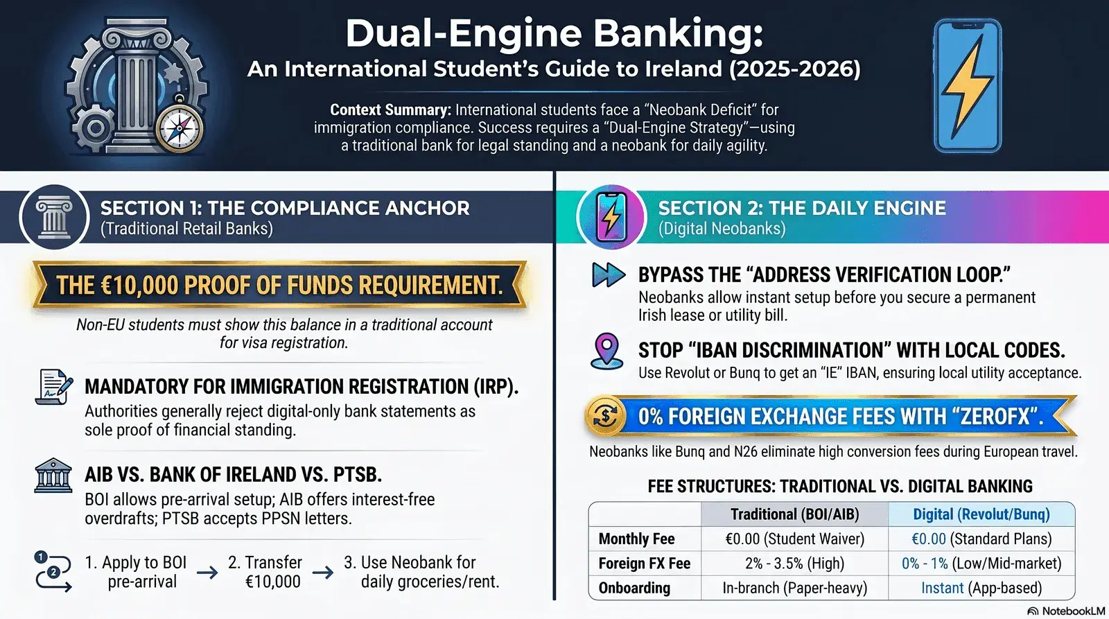 Ireland Student Banking guide 2026: comparision of Irish banks and money transfer services