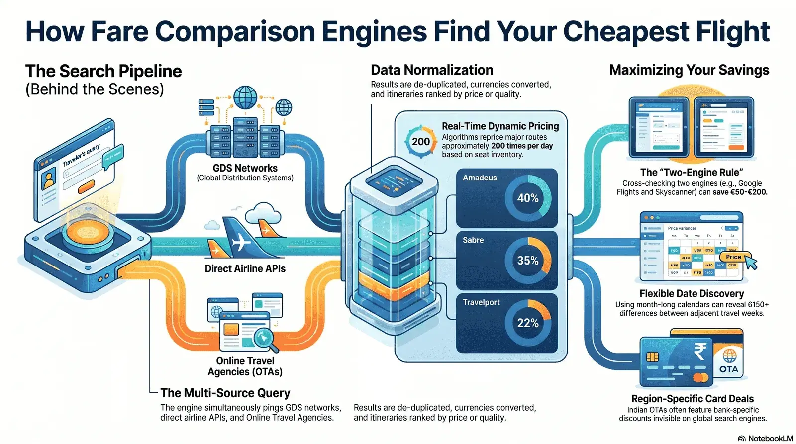 What is a fare comparison engine — MyFlightOffers guide 2026